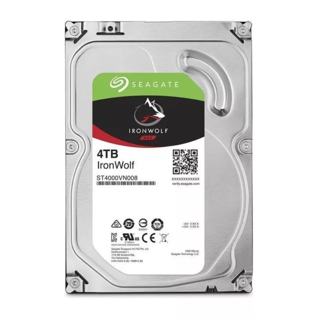 Disco Seagate 4TB Ironwolf ST4000VN008 5900U / Min 64MB SATA III 3.5'' Pulgadas