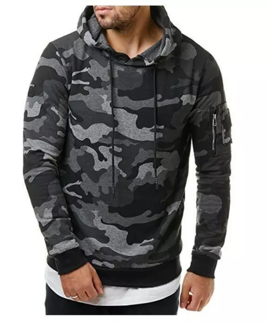 Sudaderas De Hombre Con Capucha Sudadera Para Hombre Camuflaje Chico De Moda