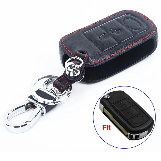 Cadeau Conducteur Luxe Coque De Clé De Voiture Pour Land Rover Defender Discovery Evoque Lr4 étui Protection Clé Cuir Aluminium
