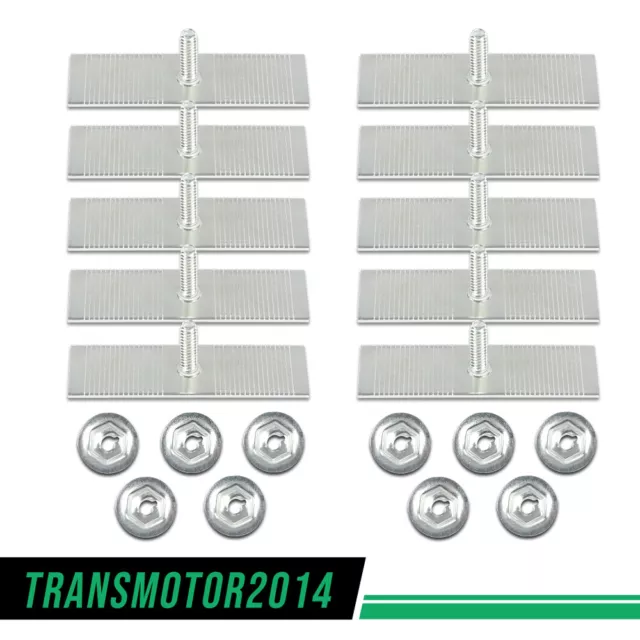 Body Fender Door Belt Trim Moulding Molding Push Clips Fit For Ford 1/2"-2-1/2"
