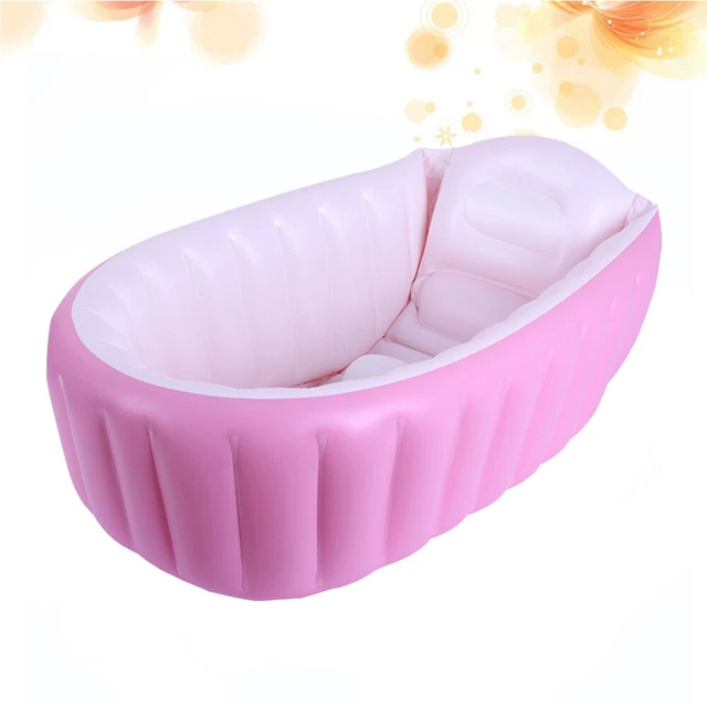 Bañera de bebé bomba de aire suave plegable bañera inflable para bebé