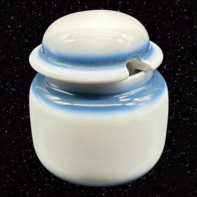 Arzberg Hutschenreuther Gruppe Germany Sugar Cramer Set Porcelain Blue White 3