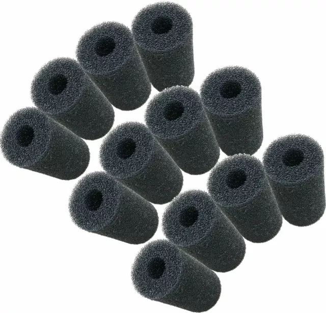 12 pcs Pre-Filter Sponge for Fluval Edge Aquarium, Coarse Single Port Foam 4x8cm