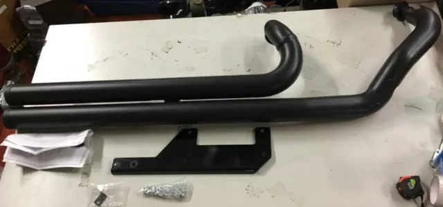 08-11 Yamaha Raider Road Burner Hard Krome 3' Stepped DRAG PRO Exhaust BL PIPES!