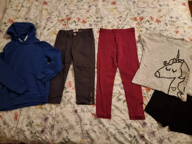 Girls Bundle Hoodie Jeans Leggings T-shirt PE Shorts M&S Laredoute George 8-9yrs