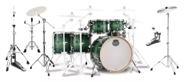 Mapex MXAR628SCFG Armory Stage+ Shell Set Emerald Burst Schlagzeug Hardware