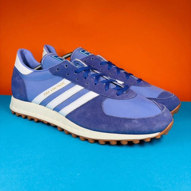 adidas gazelle silver green womens Trainers | Adidas TRX Vintage: Grey / Navy main image 1