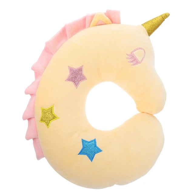 Cuscino Cervicale A Forma Di Unicorno Per Viaggi E Ufficio - Morbido, Portatile E Ergonomico