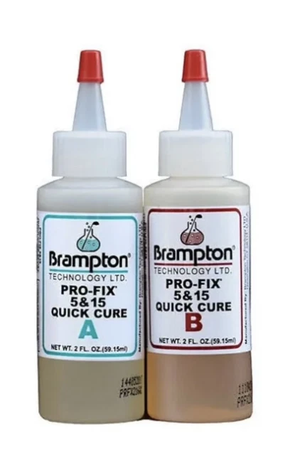 Adhesivo Epoxi Eje De Curación Rápida Brampton Pro-Fix 5 Y 15 - 8 Oz