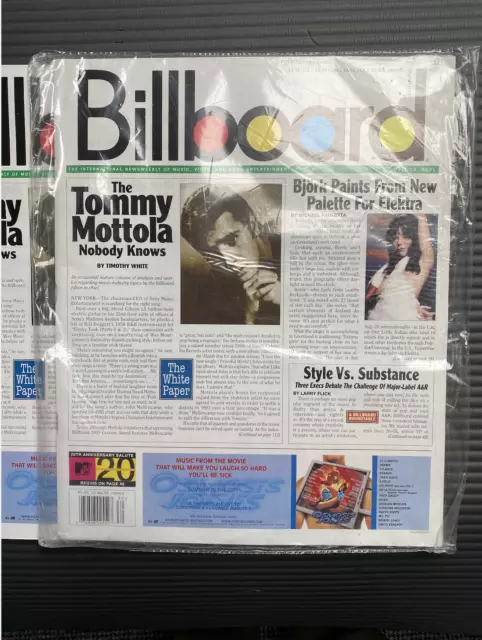 MTV, Sting, REM, Shaggy, Tim McGraw, Billboard Magazine July 28th 2001