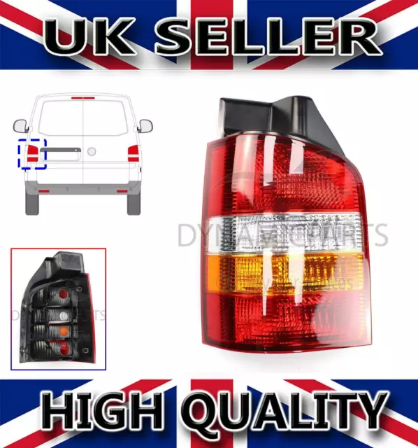 Rear Tail Light Lamp Left Passenger For Vw Transporter T5 2003-2015 7H0945095A