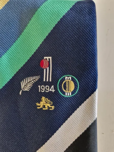 Cricket Tie 1994 official TCCB Cornhill Insurance New Zealand/South Africa Tour.