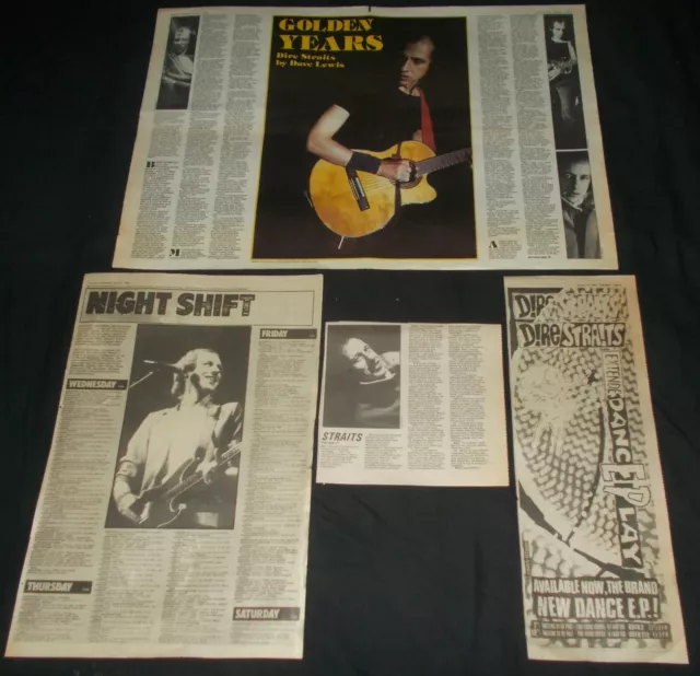 DIRE STRAITS - COLLECTION OF ORIGINAL 1980's MAGAZINE MEMORABILIA