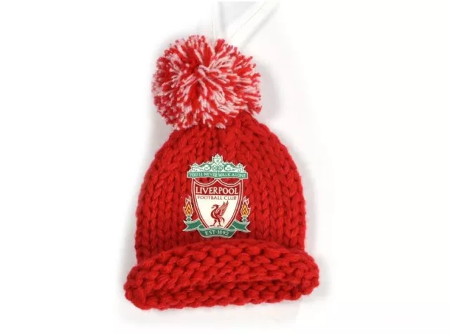 Liverpool FC Official Car Hanging Knitted Bobble Hat Crest LFC Gift