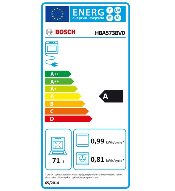 Bosch Four intégrable multifonction 71l 60cm a pyrolyse blanc 2