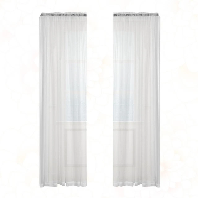 Tenda a parete alta effetto lino con occhielli, bianca 140 x 175 cm | Leroy Merlin