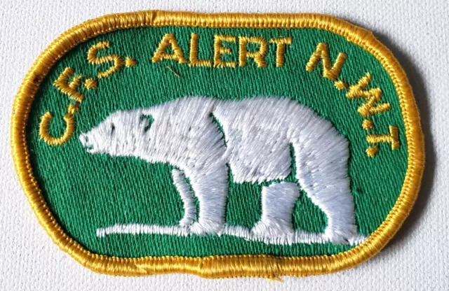 Vintage C.F.S. Canadian Forces Station ALERT NWT Military Patch Canada Arctic