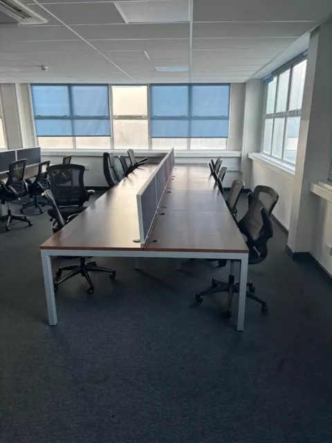 8 Person Desk, Call Centre Desk, Office Desks, £55 Per Desk 4.8m x 1.6m. 12 Avai