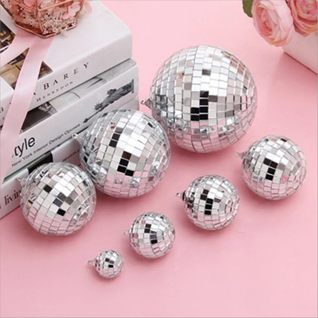 Balle miroir disco balle 5/10/15/20 cm diamètre miroir disco boule paillettes b