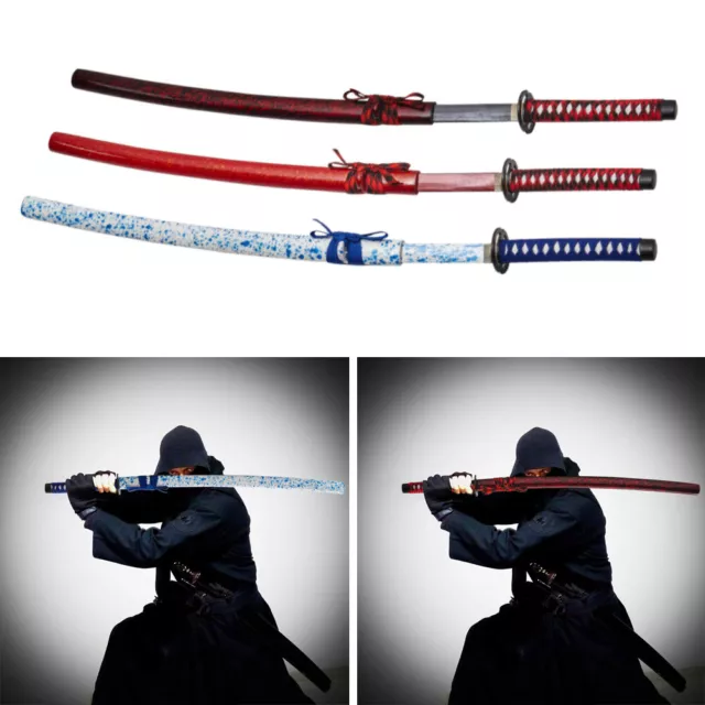 UK Seller One Piece Roronoa Zoro Cosplay Wooden Yama Enma Swords Replica  Props