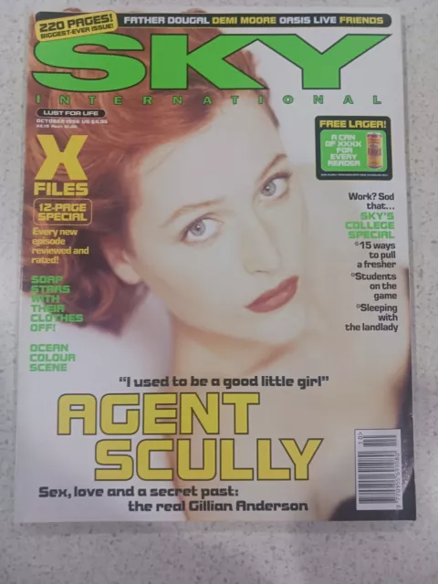 Sky International Magazine OCT 1996 Gillian Anderson X FILES Demi Moore