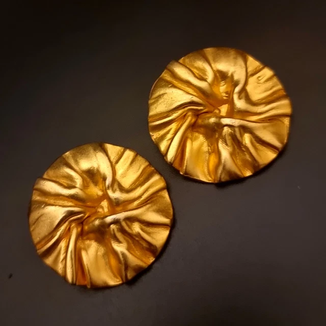 Boucle D'oreille Clip Vintage Dorée - Marque Dolce Vita Paris - Neuf Sans Emballage