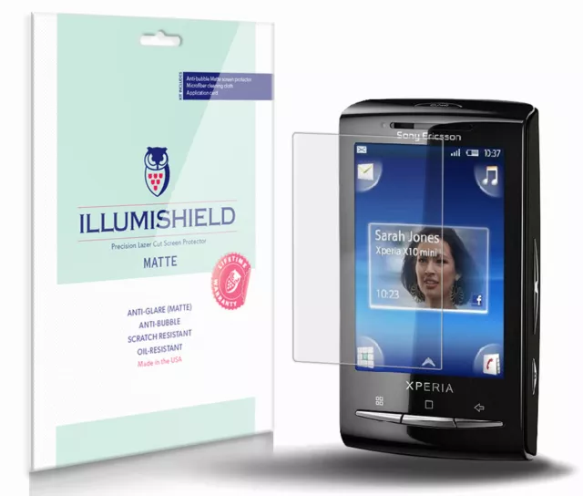 iLLumiShield Anti-Glare Screen Protector 3x for Sony Ericsson Xperia X10 mini