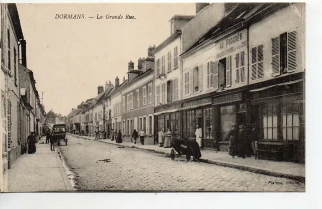 DORMANS - Marne - CPA 51 - la grande rue " au Progrés "