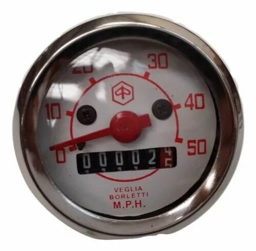 Fit For Vespa V50 90 N/L/R/S/CIAO/SI/Bravo/Grillo/Boxer SPEEDOMETER 50 MPH