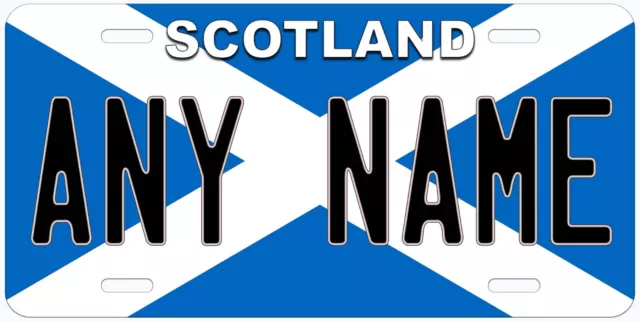 Scotland Flag Any Name Personalized Novelty Car License Plate