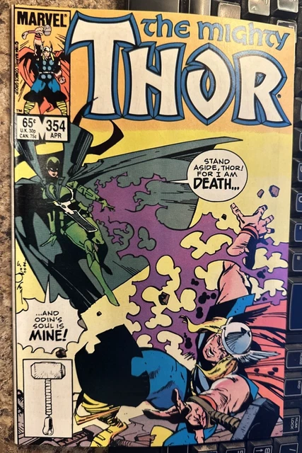 the MIGHTY THOR #354 1985 HELA APP. BETA RAY BILL WALT SIMONSON MARVEL COMIC