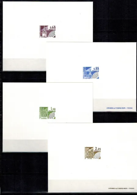 Epreuve de luxe du timbre  de France série préoblitérés N° 162 à 165 N** MNH