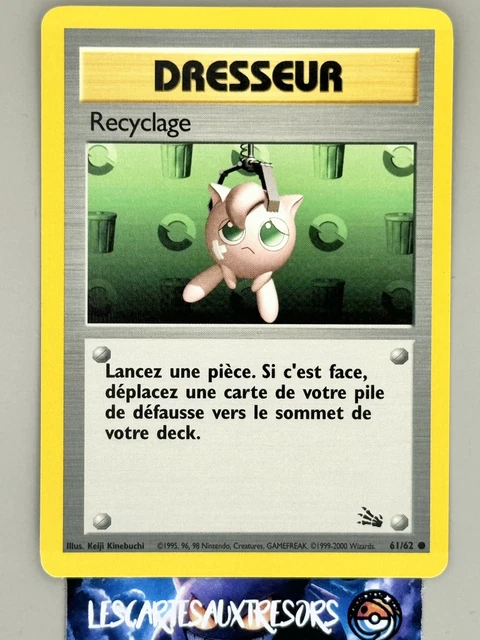 CARTE POKÉMON RECYCLAGE 61/62 EDITION 2 ED2 Fossile NM VF FR EUR 3,97 ...