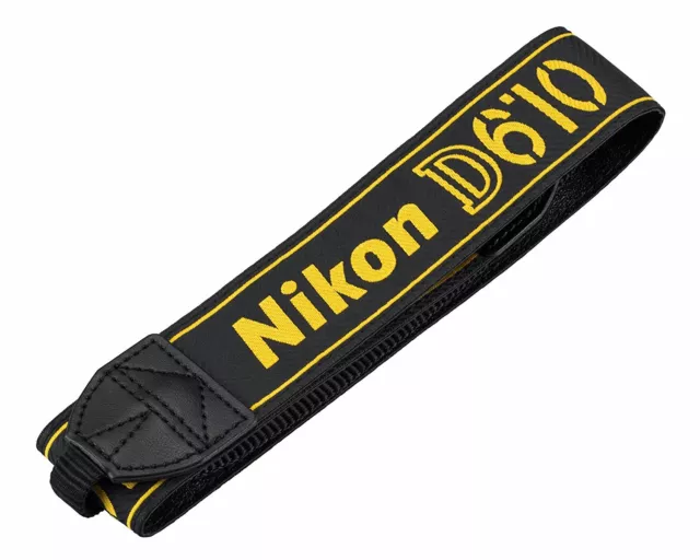 Cinturino collo ufficiale fotocamera Nikon Giappone AN-DC10 per D610 nero