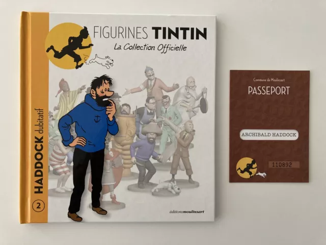 Haddock Dubitatif - avec Passeport - Livre Figurines TINTIN N°2