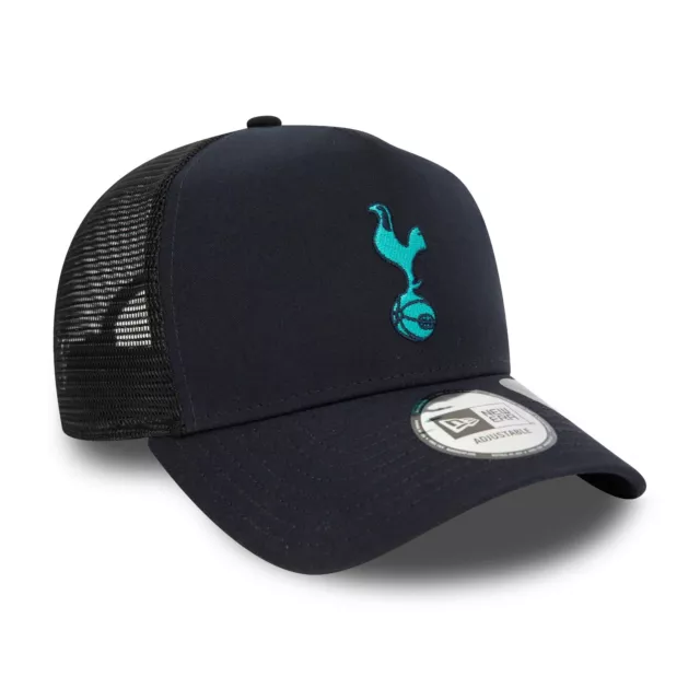 New Era Tottenham Hotspur Fc Trucker Cap.e Frame Navy Football Baseball Hat S24 3