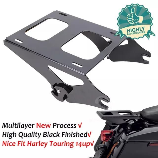 Detachable Two Up Tour Pak Pack Trunk Mount Rack For Harley Touring 2014-2019 20