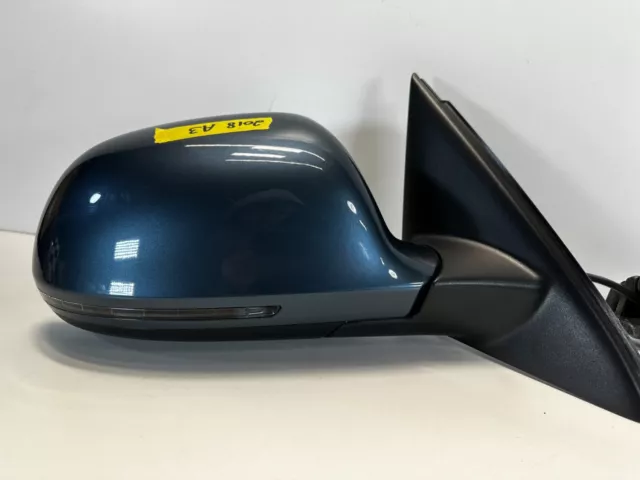 OEM 2011 2012 2013 Audi A3 Passenger Right Side View Power Door Mirror Dark Blue