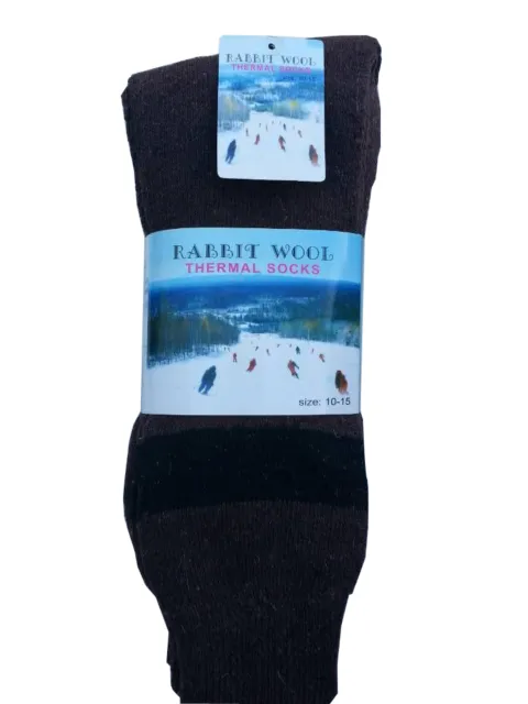 3,6,12 Pairs Wool Angora Thermal Men Socks Fits 10-15 Winter Outdoor Socks New
