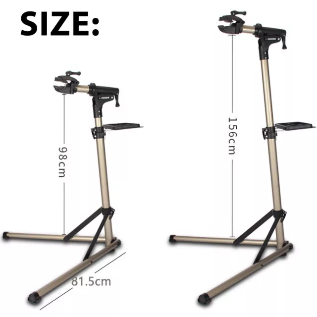 Bike Stand Adjustable Tool Maintenance Station Repair Rack Home Mechanic Bicycle 3