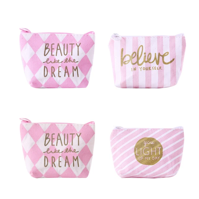 4 Pcs Porte-monnaie À Fermeture Éclair Changer De Pochette Miniature