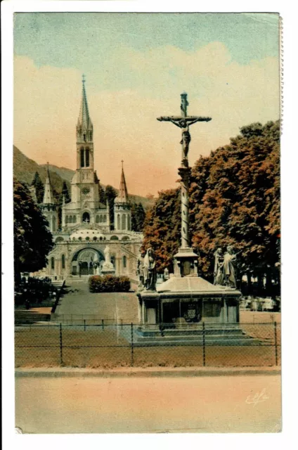 CPA-Carte postale -FRANCE - Lourdes - La croix des Bretons - 1956 - S3707