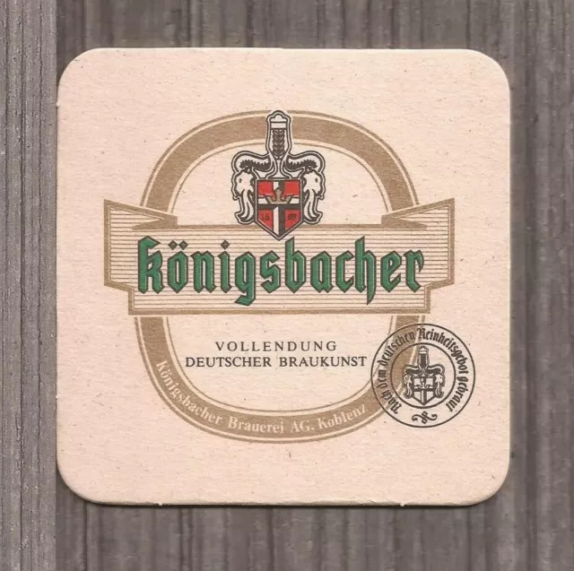 Konigsbacher Brewery Beer Coaster-Germany-10200009