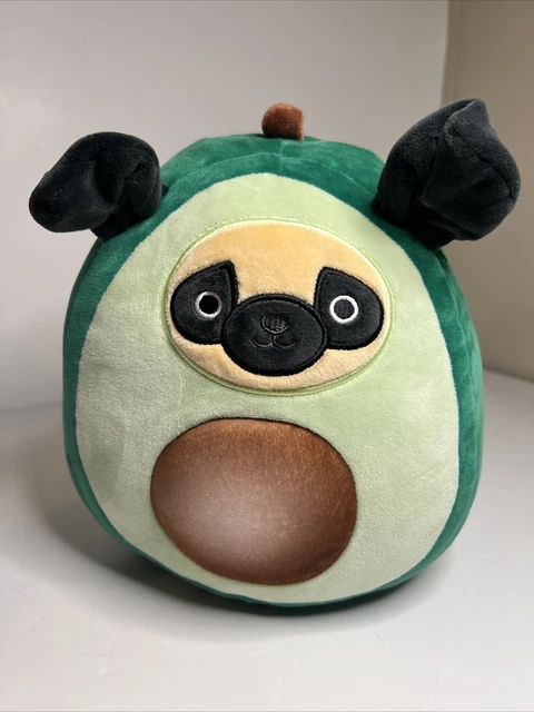 Squishmallow Prince the Pug in Avocado Costume 8" Limited 2021 Dog Green Squishmallow Prince the Pug in Avocado Costume 8" Limited 2021 Dog Green