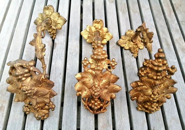 LOT DE 6 embrases rideaux en bronze numérotées 81 EUR 100,00 - FR
