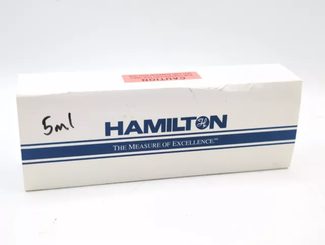 Hamilton 1005TTL / 5 ml Gastight Syringe PTFE Luer Lock / 81520 NEW