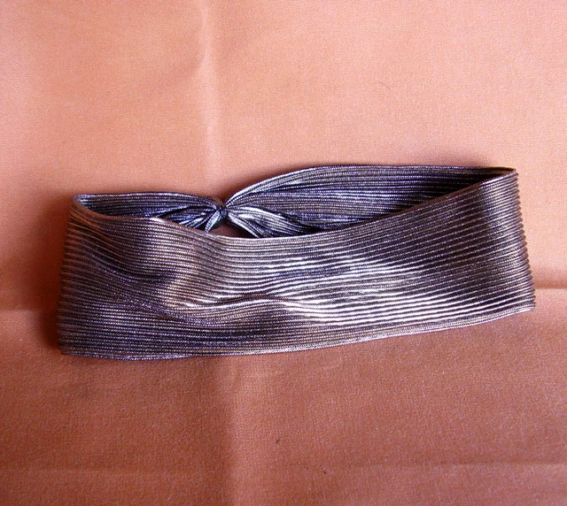 Bandeau/Diadème Vintage Alexandre En Jersey Plissé Lamé - Taille Unique, Multicolore, Occasion