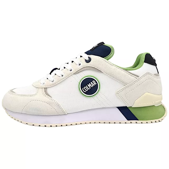 Colmar Homme Chaussures Travis Plus Colors 019 Basket Blanc Bleu Marine Vert