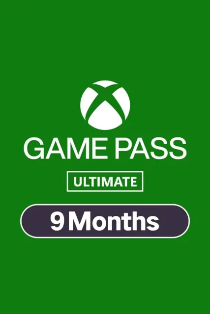 XBOX GAME PASS ULTIMATE 8+1 Mois GLOBAL (PC+XBOX X/S) XGPU 9 Months ACCOUNT