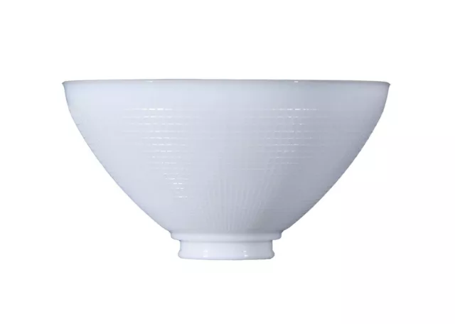 B&P Lamp 10 Inch Diameter I.E.S Style White Opal Glass Reflector Shade with W...
